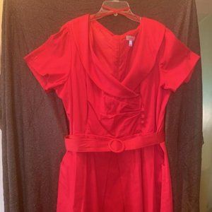 Off the Shoulder red dress